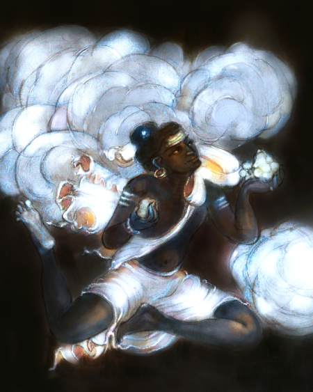 Flying Celestial Being (after Ajanta mural)